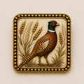 Pheasant Brooch | Gold British Countryside Bird Brooch
